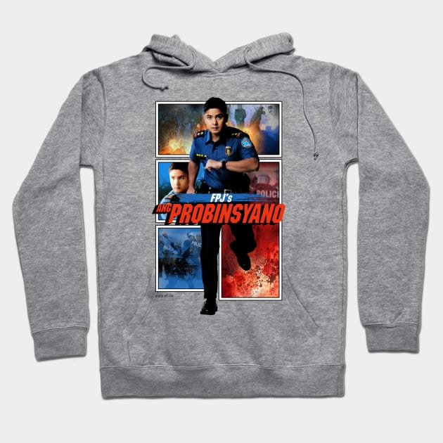 Ang Probinsyano Colored Comic Coco Martin Hoodie by ABSI